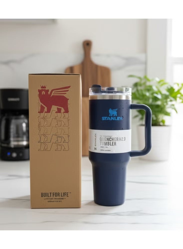 Stainless Steel Mug, (40 OZ) Stainless Steel Mug with Straw and Handle, Insulated Mug with Lid Travel Mug, Stainless Steel Coffee Mug for Hot Iced Drinks, Travel Mug with Handle